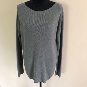 J Jill grey long sleeve sweater